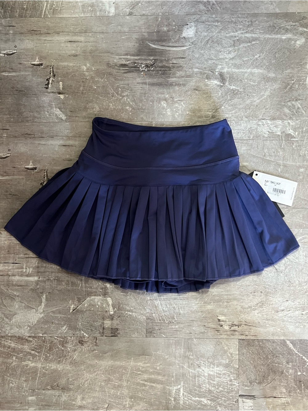 Women's XS Gold Hinge Navy Pleated Athletic Tennis Skort NWT